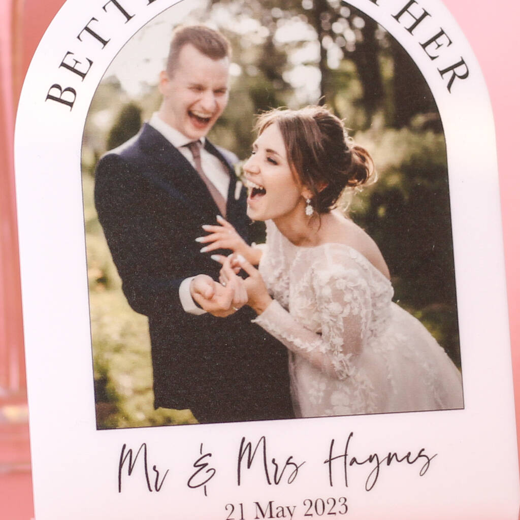 Personalised Mr And Mrs Wedding Photo Frame Gift