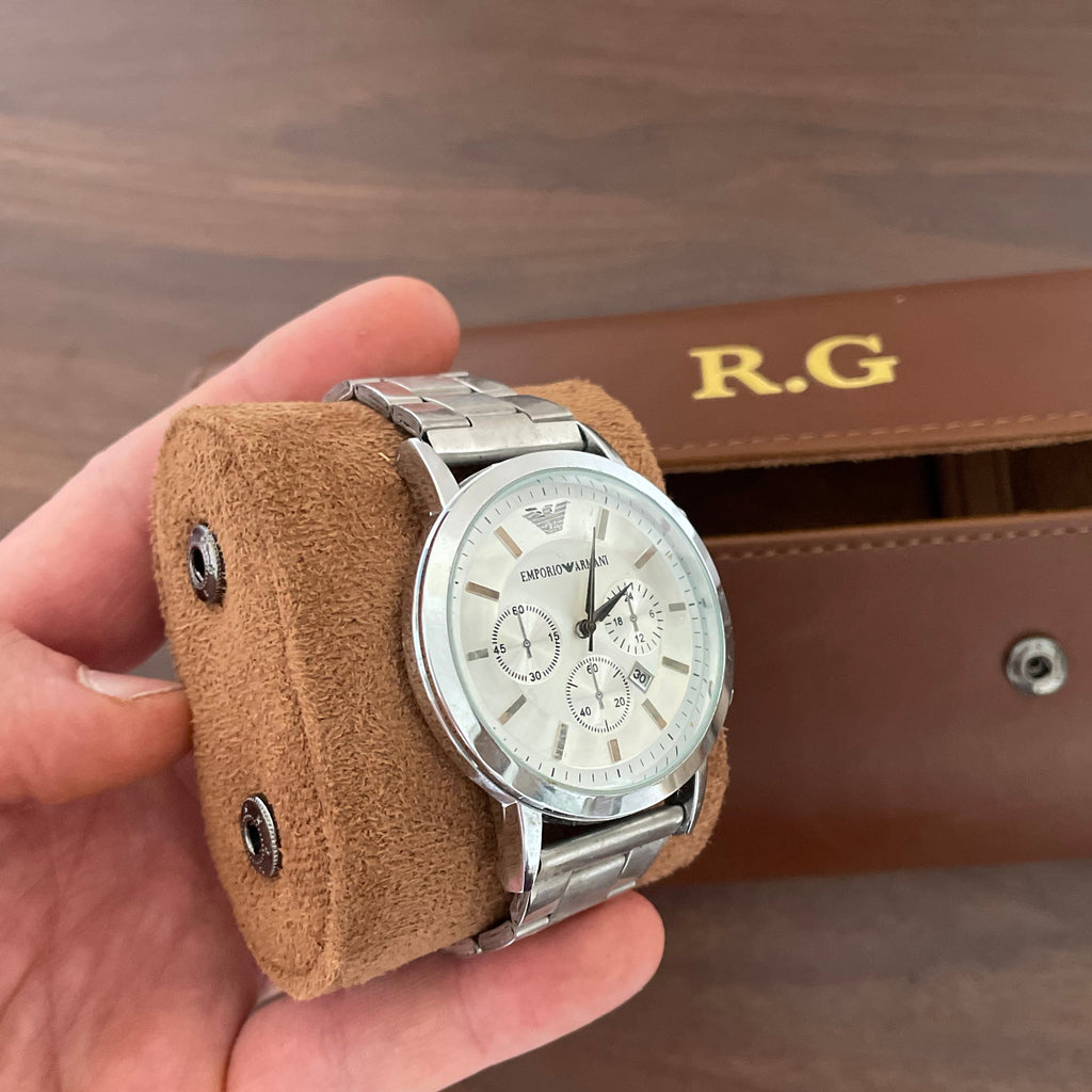 Personalised Birthday Date Watch Holder Case Gift