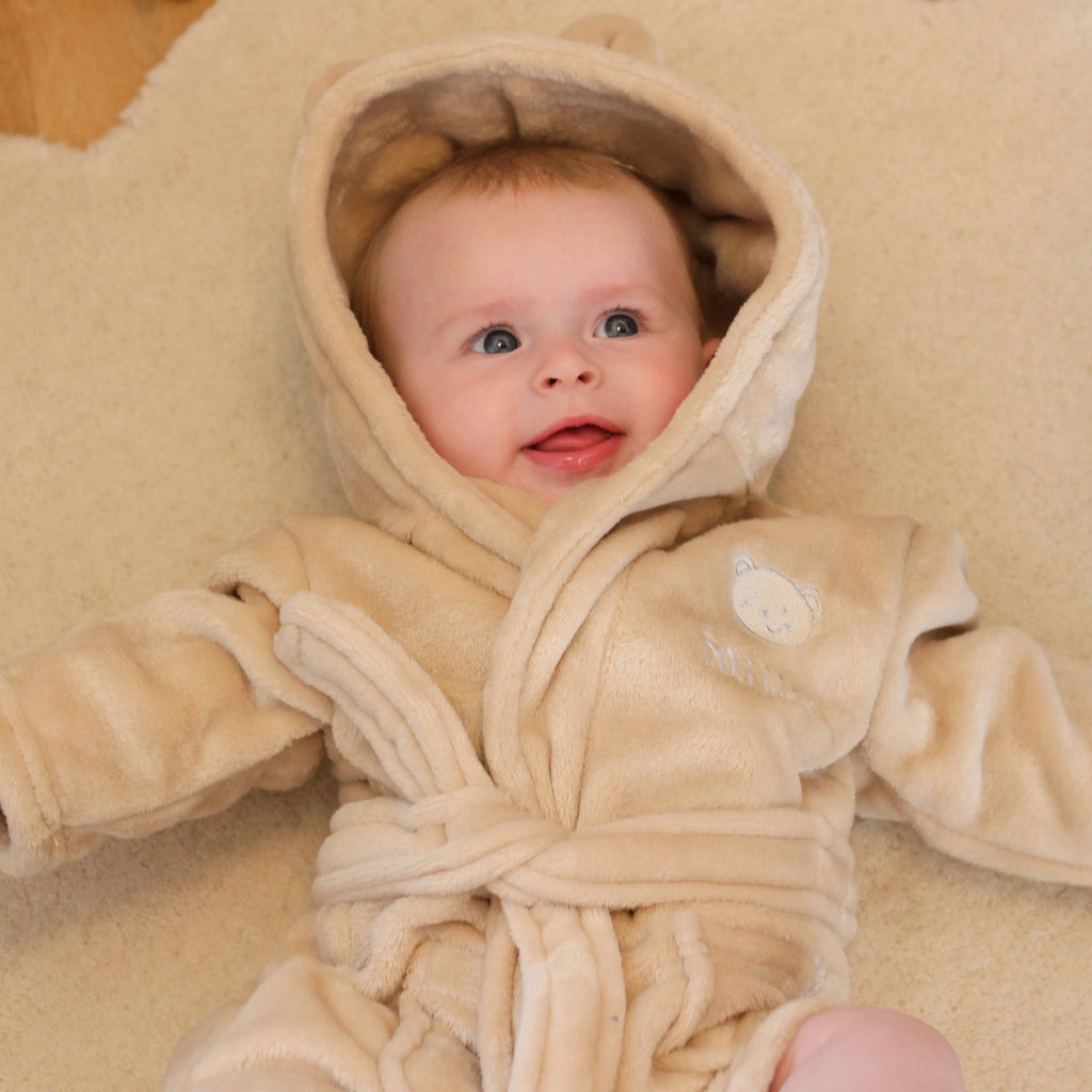 Personalised Baby Dressing Gown Bear