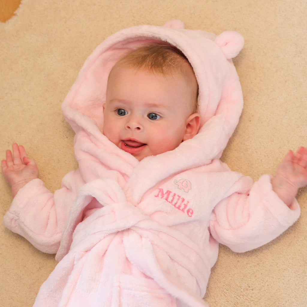 Personalised Baby Dressing Gown Gift For Little Girl