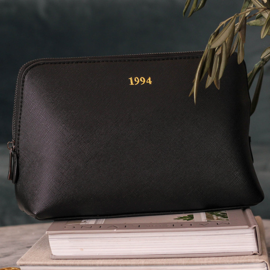 Personalised Birth Year Wash Bag