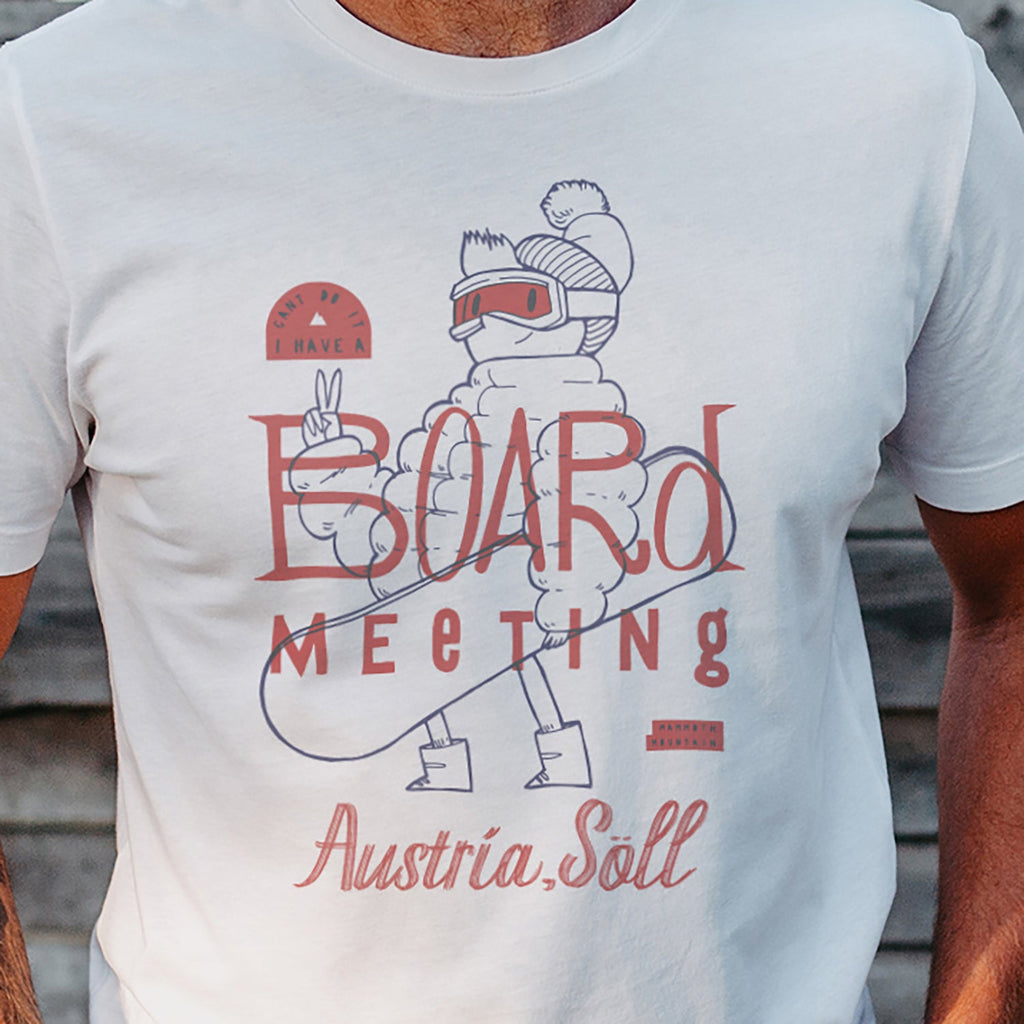 Personalised Board Meeting Snowboarder T Shirt Ski Gift