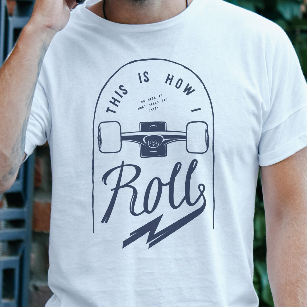 That How I Roll Men's Skateboarding T Shirt