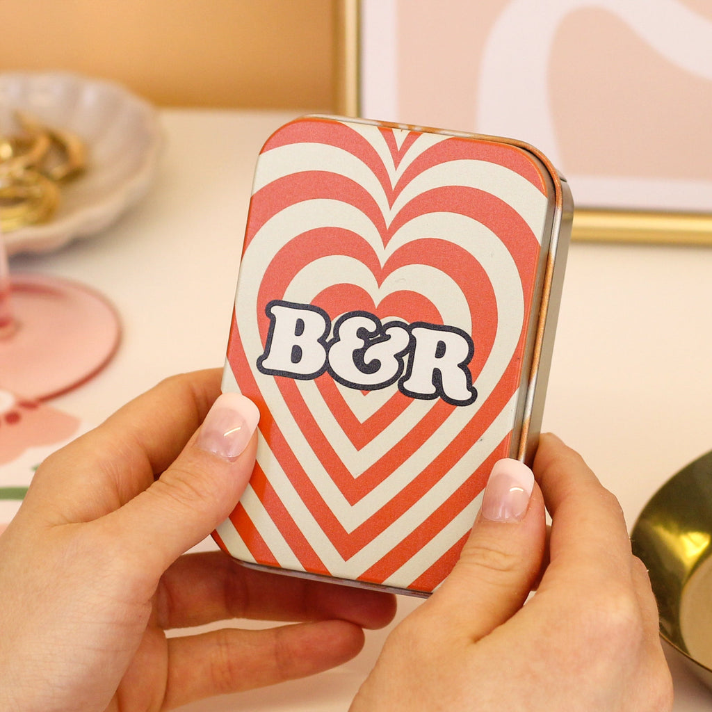 Personalised Heart Condom Funny Novelty Gift Tin