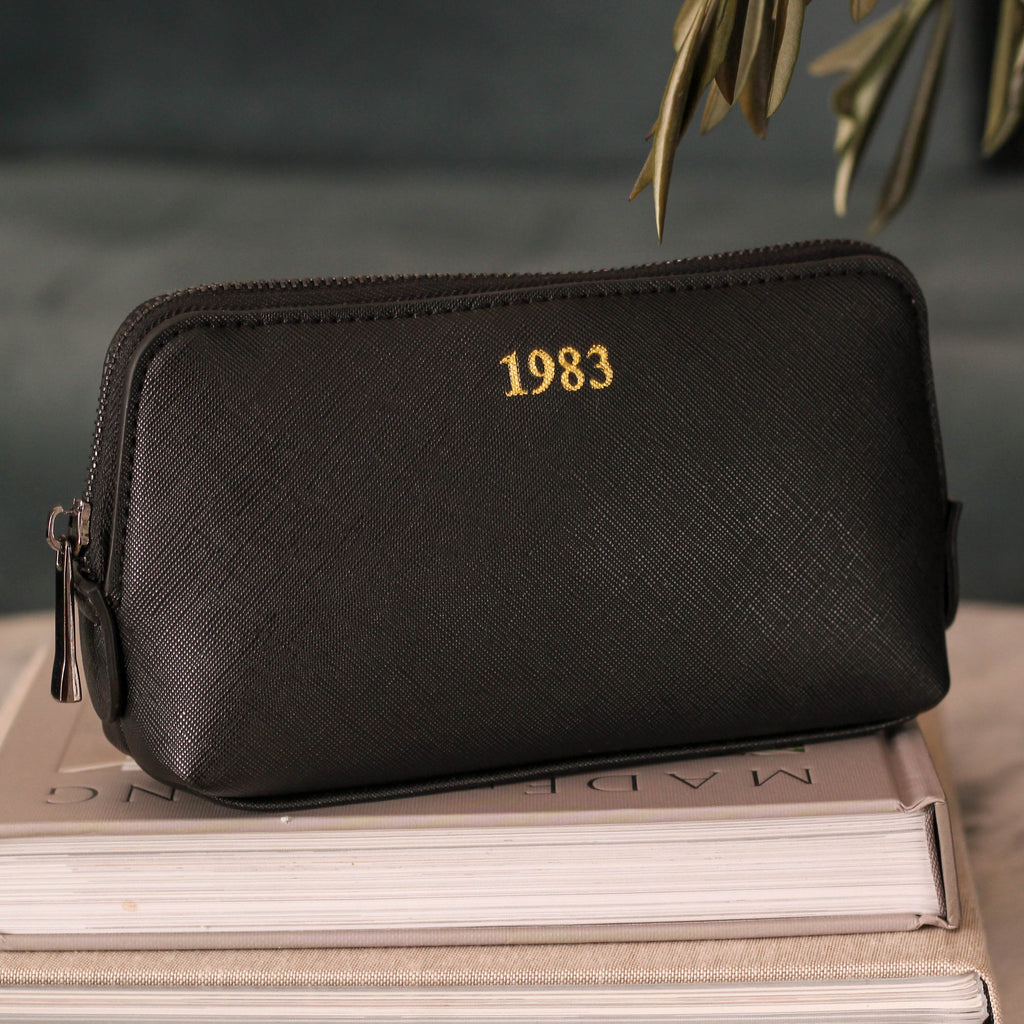 Personalised Birth Year Wash Bag