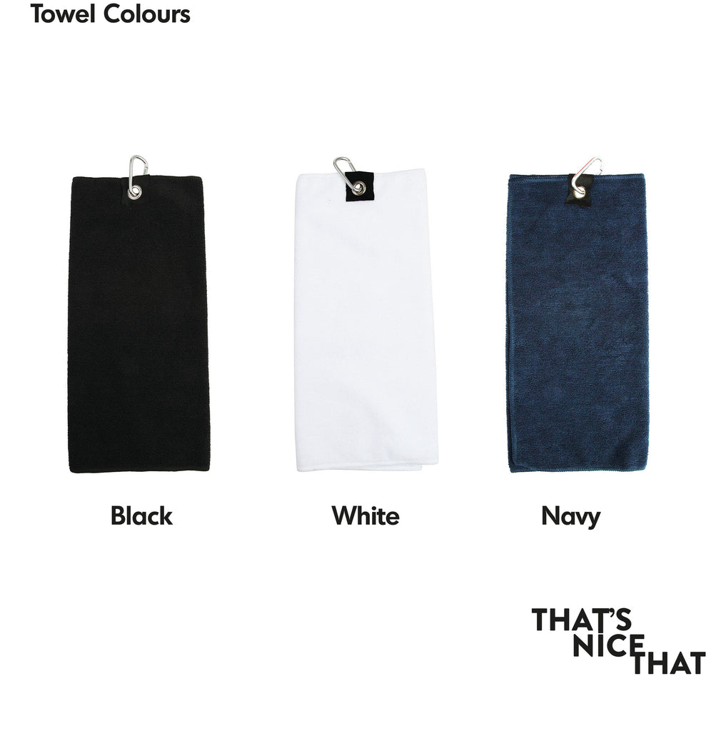 Personalised Golf Swing Towel Accessories Gift For Him