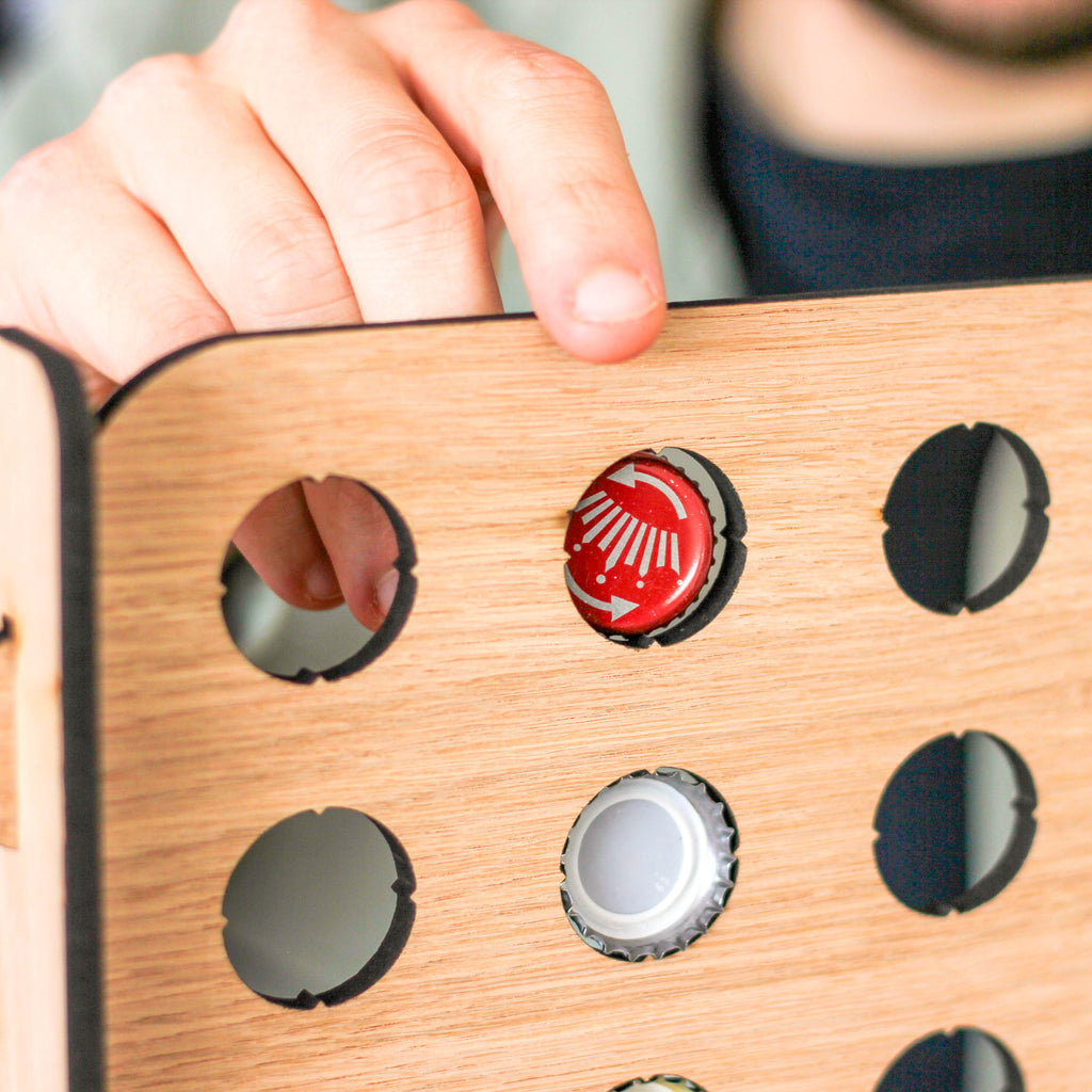 Beer Bottle Cap Collector Match Four In A Row Game