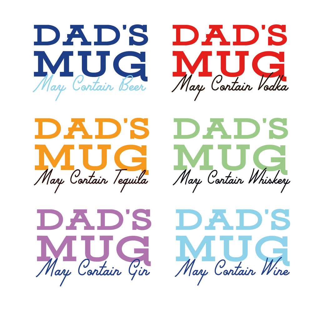 Personalised Dads Mug May Contain Beer