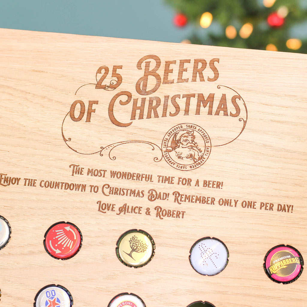 Personalised Advent Calendar Beer Cap Collector