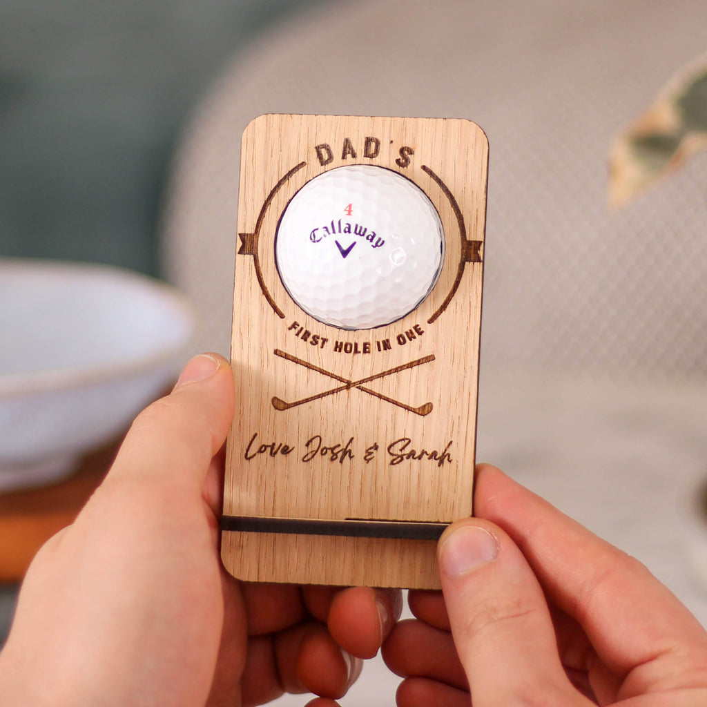 Personalised First Hole In One Golf Ball Collector