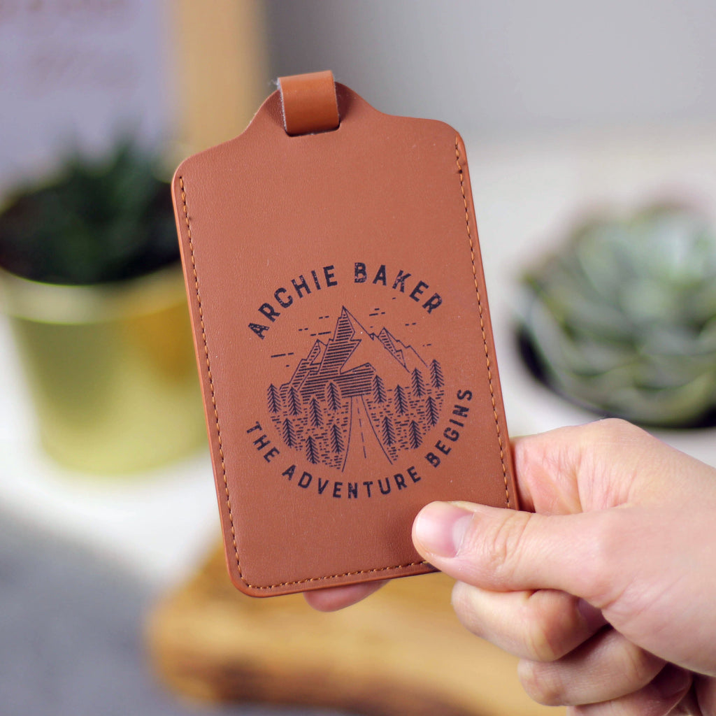 Personalised Adventure Luggage Tag