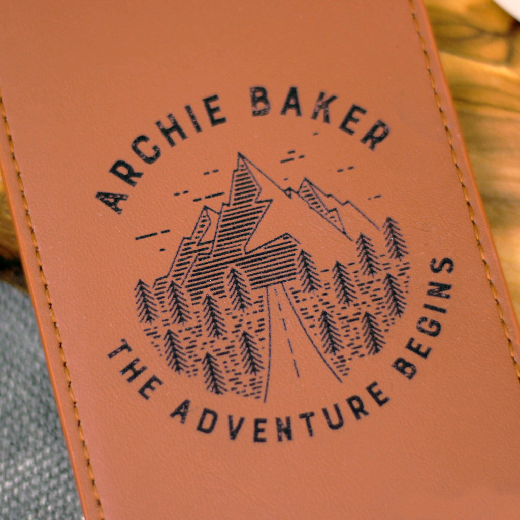 Personalised Adventure Luggage Tag