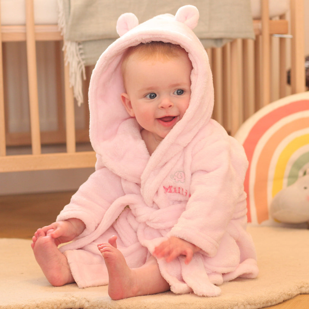 Personalised Baby Dressing Gown Gift For Little Girl