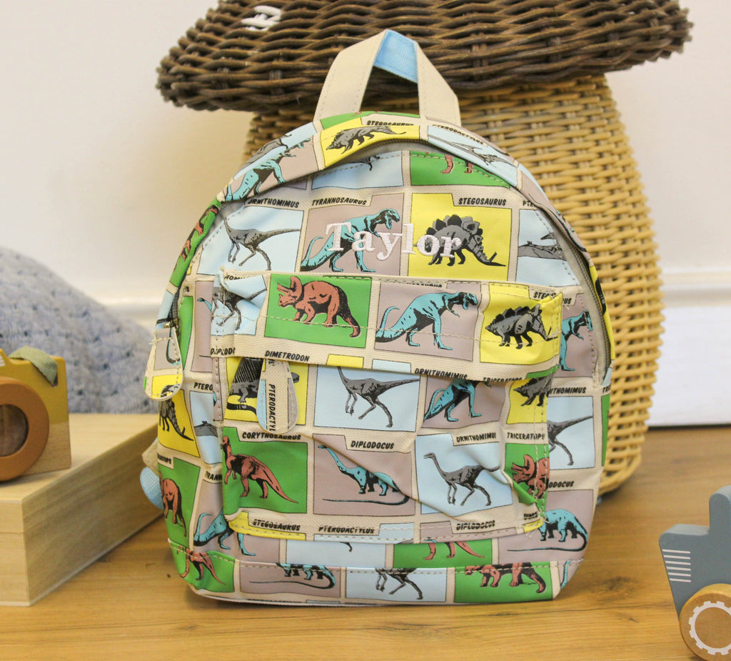 Personalised Dinosaur Backpack For Kids School Travel